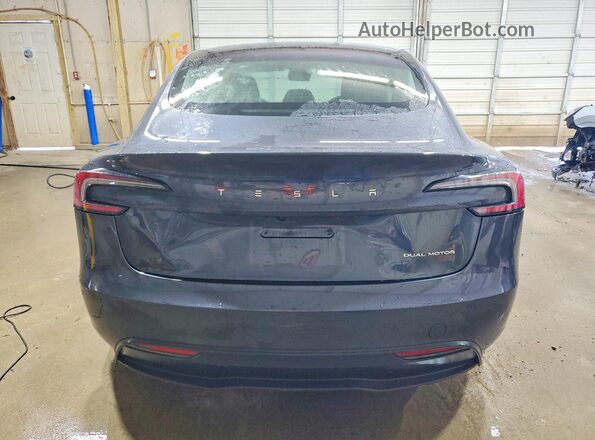 5YJ3E1EB9RF736593 2024 TESLA MODEL Black Rear view