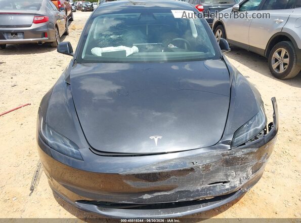 5YJ3E1EB9SF011291 2025 TESLA MODEL 3 Gray Vista del cuadro de instrumentos