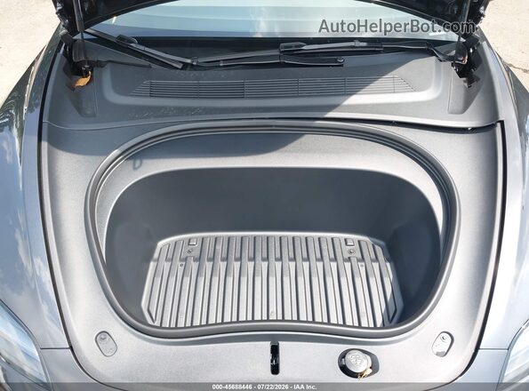 5YJ3E1EB9SF053220 2025 TESLA MODEL 3 Gray Vista trasera