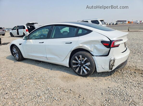 5YJ3E1EB9SF906893 2025 TESLA MODEL White Trasero izquierdo