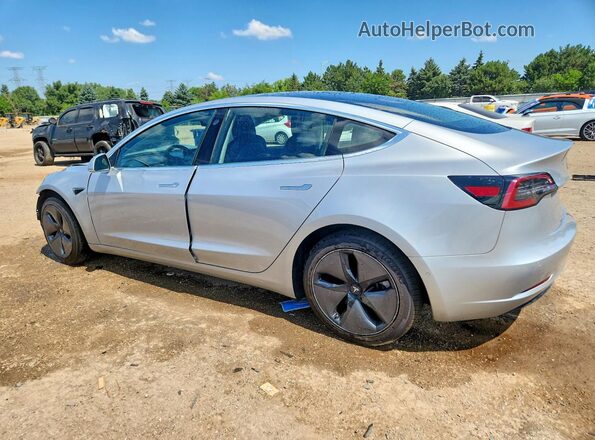 5YJ3E1EBXJF065262 2018 TESLA MODEL Silver Trasero izquierdo