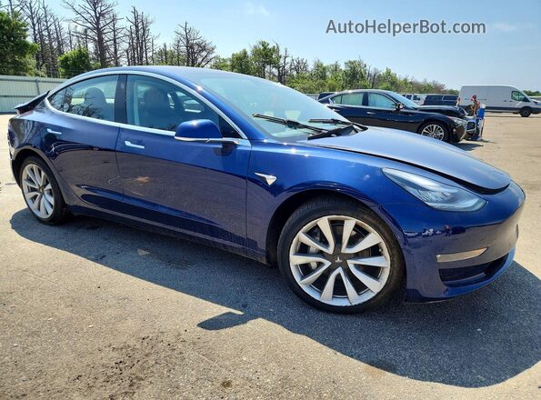 5YJ3E1EBXJF116047 2018 TESLA MODEL Blue Front right