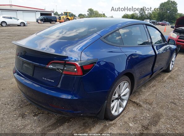 5YJ3E1EBXLF647994 2020 TESLA MODEL 3 Blue Rear right