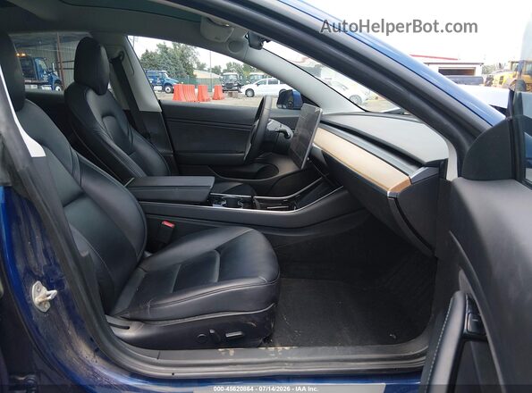 5YJ3E1EBXLF647994 2020 TESLA MODEL 3 Blue Front interior view