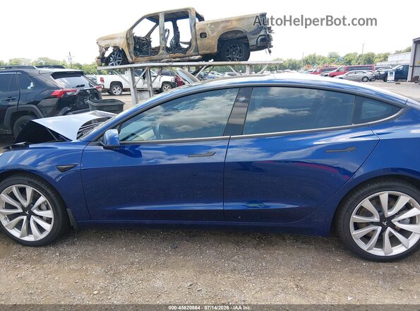 5YJ3E1EBXLF647994 2020 TESLA MODEL 3 Blue Rear interior view
