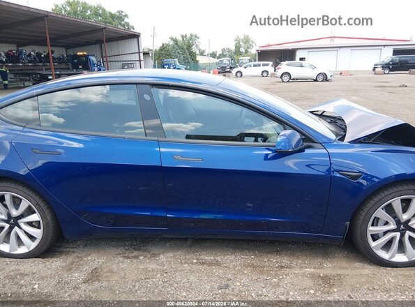 5YJ3E1EBXLF647994 2020 TESLA MODEL 3 Blue Instrument cluster view