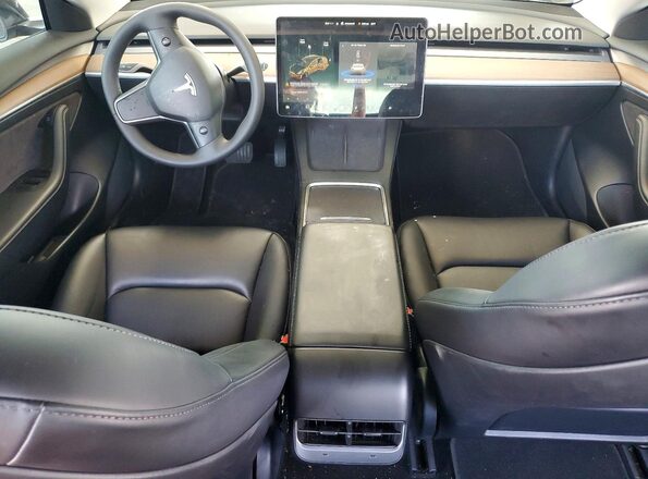 5YJ3E1EBXMF051026 2021 TESLA MODEL Черный Вид панели приборов
