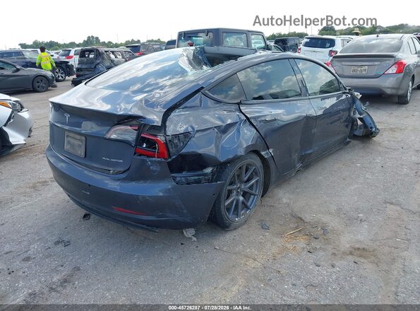 5YJ3E1EBXNF208037 2022 TESLA MODEL 3 Gray Rear right