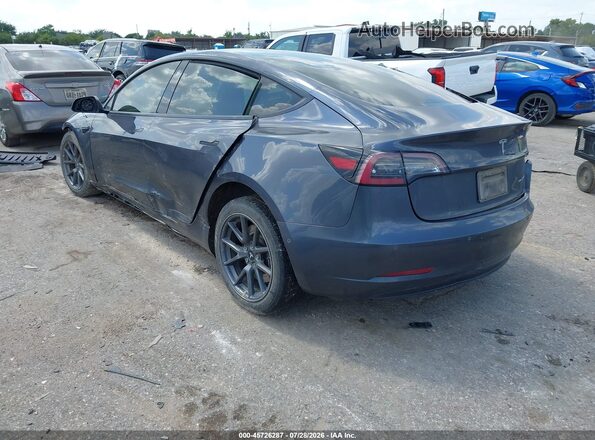 5YJ3E1EBXNF208037 2022 TESLA MODEL 3 Gray Rear left