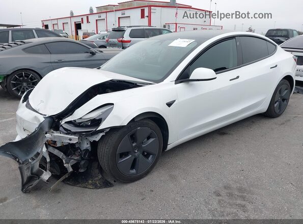 5YJ3E1EBXNF275740 2022 TESLA MODEL 3 White Przód lewy
