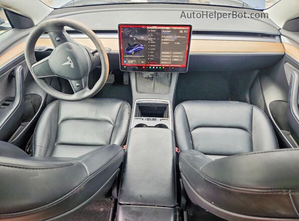 5YJ3E1EBXNF290139 2022 TESLA MODEL Gray Dashboard view