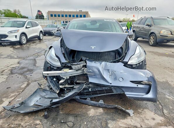 5YJ3E1EBXNF290139 2022 TESLA MODEL Gray Front view
