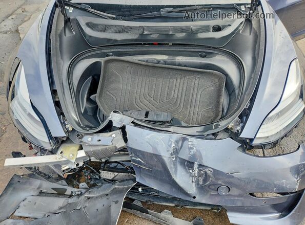 5YJ3E1EBXNF290139 2022 TESLA MODEL Gray Rear interior view