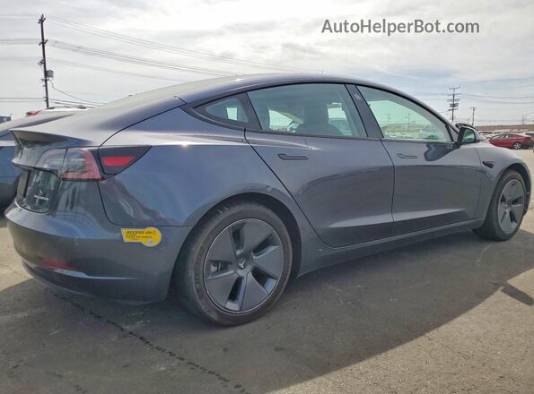 5YJ3E1EBXNF323012 2022 TESLA MODEL Серый Задняя правая четверть