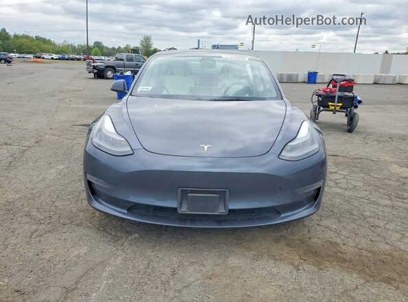 5YJ3E1EBXNF355409 2022 TESLA MODEL Gray Front view