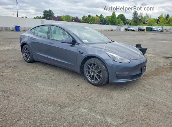 5YJ3E1EBXNF355409 2022 TESLA MODEL Gray Front right