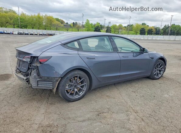 5YJ3E1EBXNF355409 2022 TESLA MODEL Gray Rear right