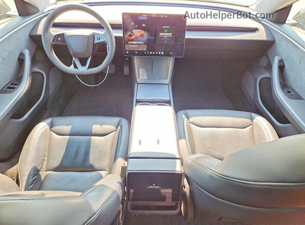 5YJ3E1EBXRF793000 2024 TESLA MODEL Black წინა პანელის ხედი