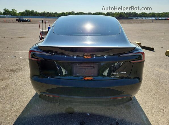 5YJ3E1EBXRF793000 2024 TESLA MODEL Black უკანა ხედი