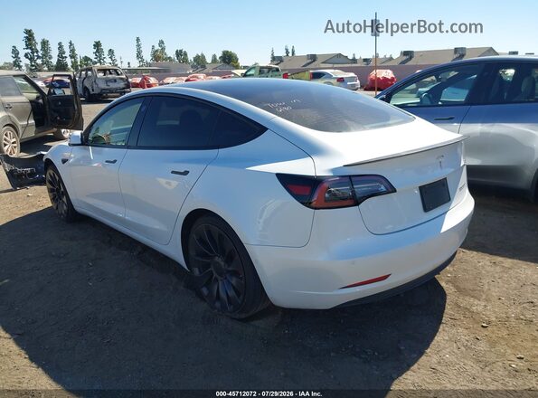 5YJ3E1EC0MF093696 2021 TESLA MODEL 3 White Задня ліва чверть