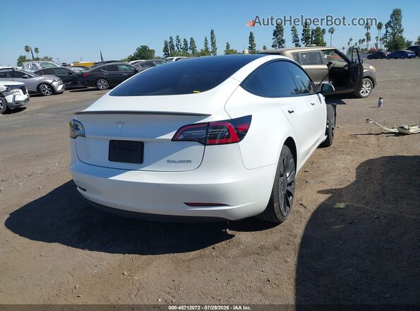 5YJ3E1EC0MF093696 2021 TESLA MODEL 3 White Задня права чверть