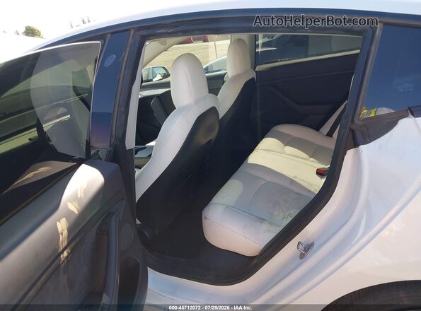 5YJ3E1EC0MF093696 2021 TESLA MODEL 3 White Вид наклейки з VIN-кодом