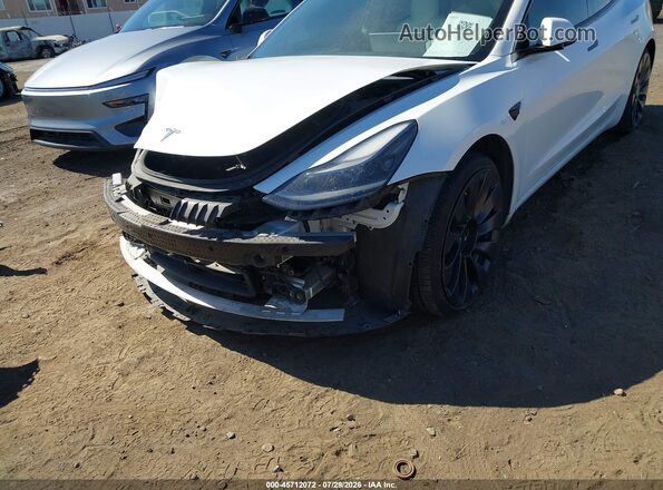 5YJ3E1EC0MF093696 2021 TESLA MODEL 3 White Вид спереду