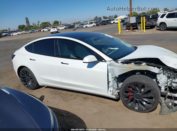 5YJ3E1EC0MF093696 2021 TESLA MODEL 3 White Панорамний вид салону 360°