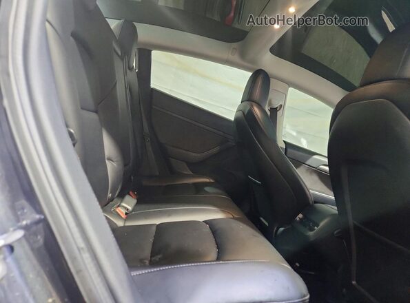 5YJ3E1EC0NF202109 2022 TESLA MODEL Gray Widok tylnych siedzeń