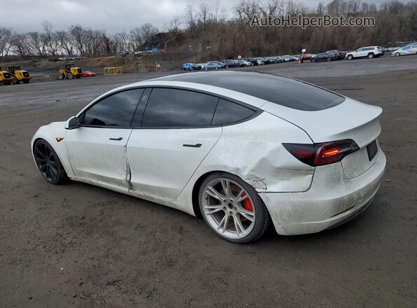 5YJ3E1EC1LF715057 2020 TESLA MODEL White უკანა მარცხენა