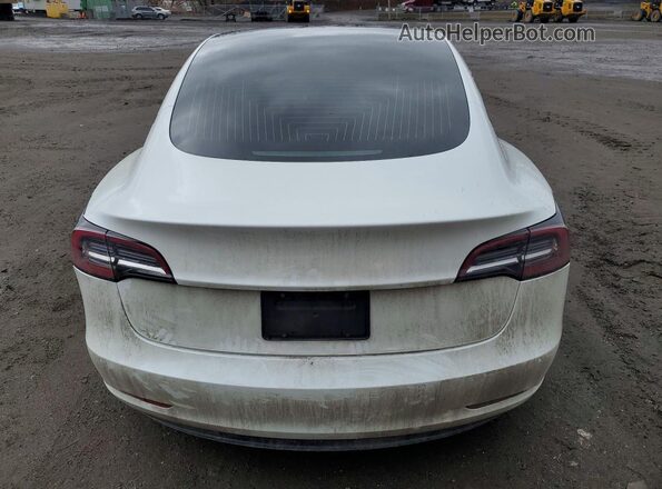 5YJ3E1EC1LF715057 2020 TESLA MODEL White უკანა ხედი