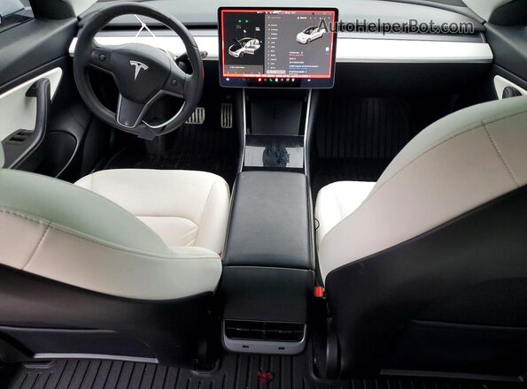 5YJ3E1EC1LF715057 2020 TESLA MODEL White წინა პანელის ხედი