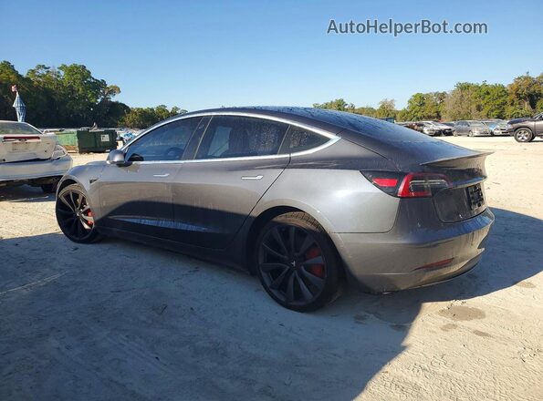 5YJ3E1EC1LF736149 2020 TESLA MODEL Gray Rear left
