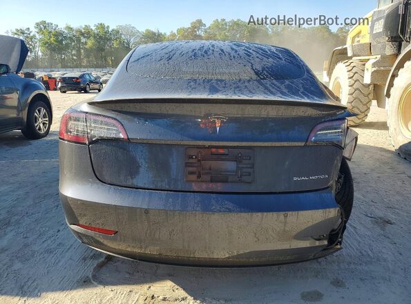 5YJ3E1EC1LF736149 2020 TESLA MODEL Gray Rear view