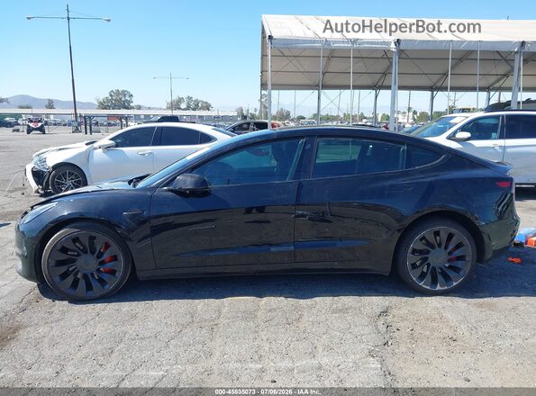 5YJ3E1EC1NF243848 2022 TESLA MODEL 3 Черный Вид задней части салона