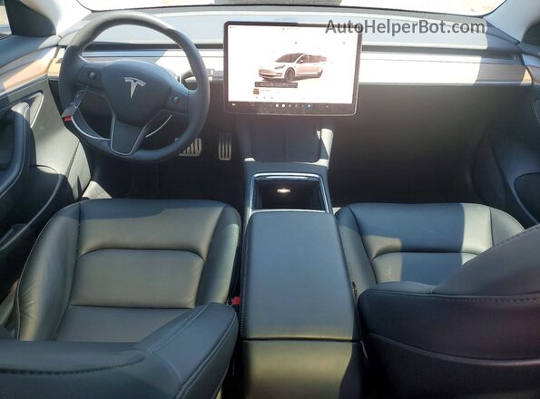 5YJ3E1EC1NF346722 2022 TESLA MODEL White Widok deski rozdzielczej
