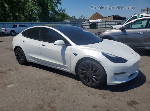 5YJ3E1EC1NF346722 2022 TESLA MODEL White Przód prawy