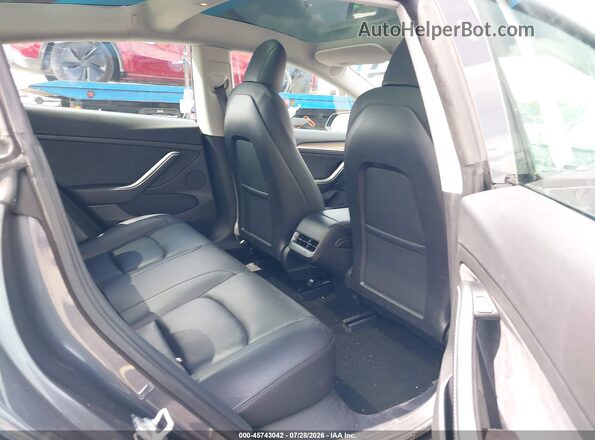 5YJ3E1EC2NF104182 2022 TESLA MODEL 3 Gray Vista de la etiqueta del VIN