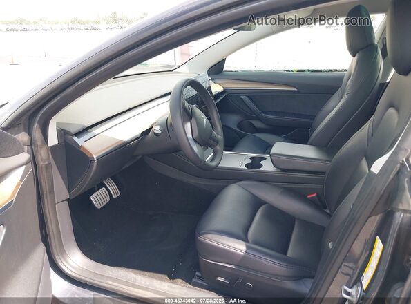 5YJ3E1EC2NF104182 2022 TESLA MODEL 3 Gray Vista interior delantera