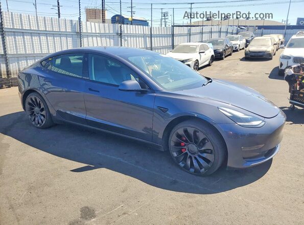 5YJ3E1EC2NF155942 2022 TESLA MODEL Charcoal წინა მარჯვენა