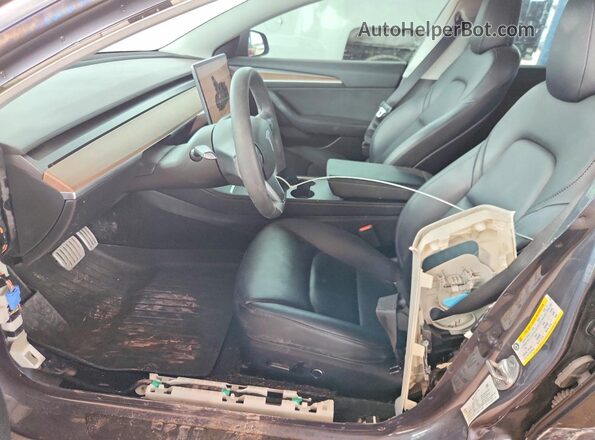 5YJ3E1EC3NF177285 2022 TESLA MODEL Gray Widok wnętrza z przodu