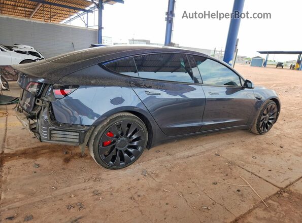 5YJ3E1EC3NF177285 2022 TESLA MODEL Gray Tył prawy