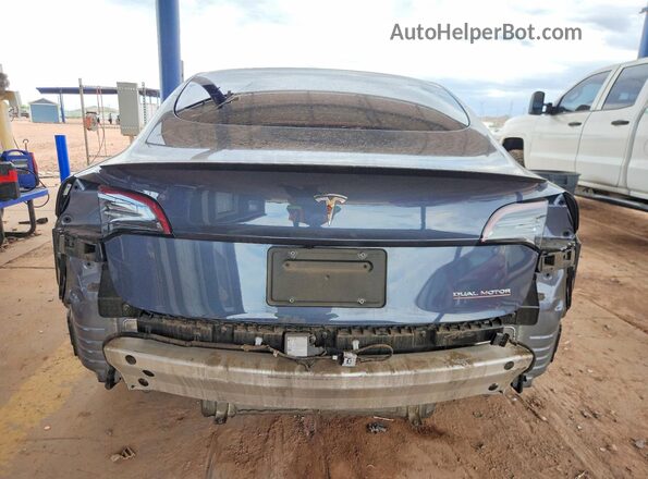 5YJ3E1EC3NF177285 2022 TESLA MODEL Gray Widok z tyłu