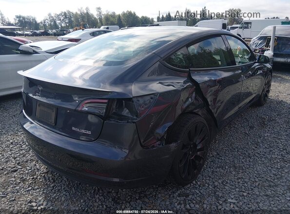 5YJ3E1EC3PF462880 2023 TESLA MODEL 3 Серый Задняя правая четверть