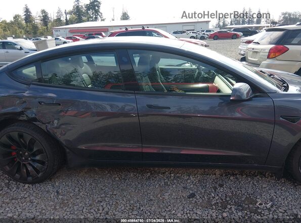 5YJ3E1EC3PF462880 2023 TESLA MODEL 3 Серый Панорамный вид салона 360°