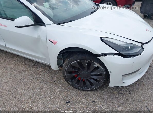 5YJ3E1EC4MF049491 2021 TESLA MODEL 3 White Widok z przodu