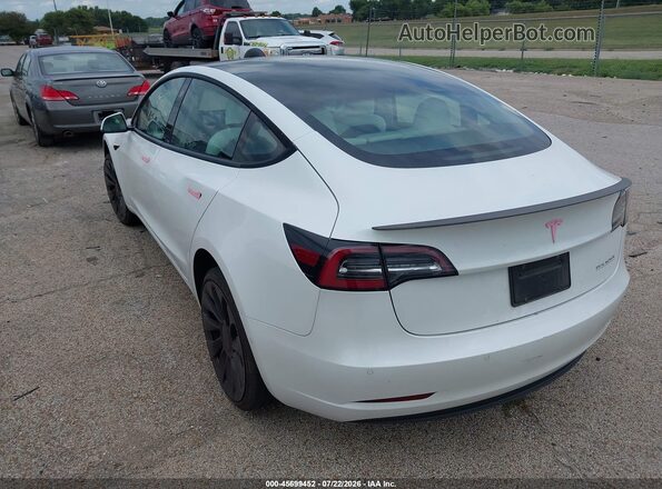 5YJ3E1EC4MF049491 2021 TESLA MODEL 3 White Tył lewy