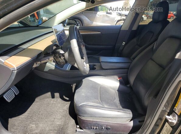 5YJ3E1EC4NF264807 2022 TESLA MODEL Black Widok wnętrza z przodu