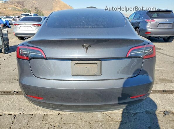 5YJ3E1EC4PF715740 2023 TESLA MODEL Charcoal Rear view