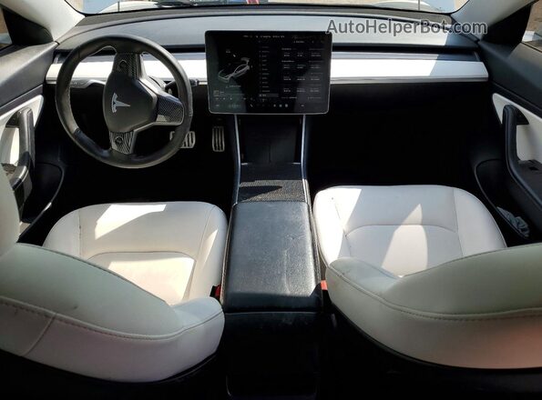 5YJ3E1EC5LF643618 2020 TESLA MODEL Белый Вид панели приборов